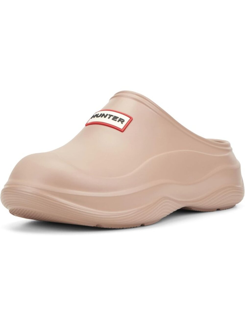 Women's Light Brown Hunter Waterproof Cream Platform Garden Clogs Sliders
